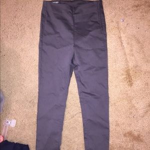 Gray skinny pants